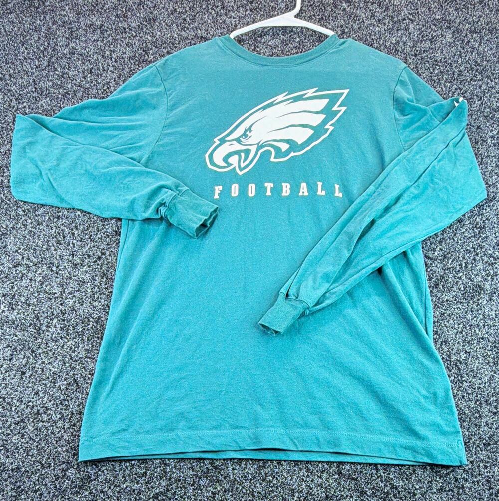 Nike Philadelphia Eagles NFL Dri-FIT Long Sleeve Shirt Green, Men's S